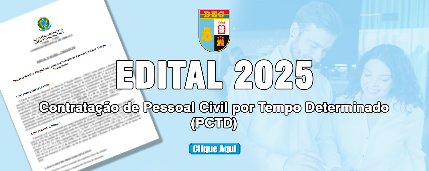 Edital - Contratação de Pessoal Civil por Tempo Determinado (PCTD) - 2025